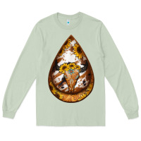 Matcha sunflower tooled leather bullskull teardrop earrings Long Sleeve Tee - Jasminsmagicworld