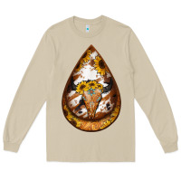 Mushroom sunflower tooled leather bullskull teardrop earrings Long Sleeve Tee - Jasminsmagicworld