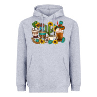 Heather Grey Coffee cups Heavyweight Hoodie - Artiststas