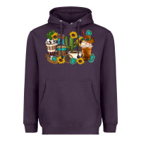 Plum Coffee cups Heavyweight Hoodie - Artiststas