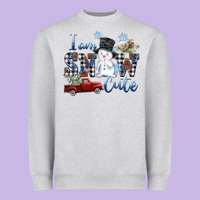 I Am Snow Cute Heavyweight Sweatshirt Designed By Fadigitalartstudio