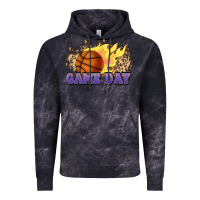 Cloud Black game day basketball leopard flames fireball Vintage Hoodie - HowdyJamesFarm