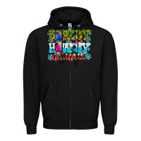 Black Rowdy Howdy Christmas Zipper Hoodie - CowhideDigitalArt