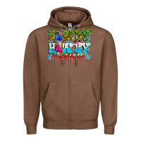 Chestnut Rowdy Howdy Christmas Zipper Hoodie - CowhideDigitalArt