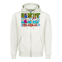 Oatmeal Heather Rowdy Howdy Christmas Zipper Hoodie - CowhideDigitalArt