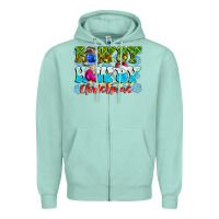 Seafoam Rowdy Howdy Christmas Zipper Hoodie - CowhideDigitalArt