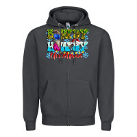 Smoke Rowdy Howdy Christmas Zipper Hoodie - CowhideDigitalArt