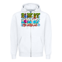 White Rowdy Howdy Christmas Zipper Hoodie - CowhideDigitalArt