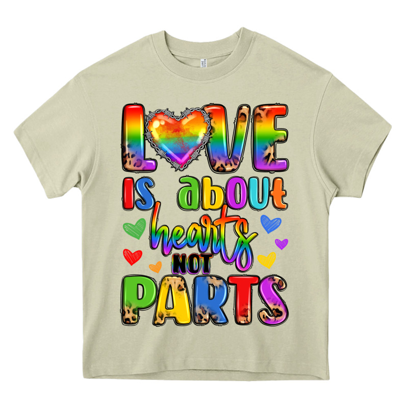 Love Is About Hearts Not Parts Heavy Core Tee by LillyAllenDesigns | Teevron