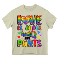 Mossy love is about hearts not parts Heavy Core Tee - LillyAllenDesigns
