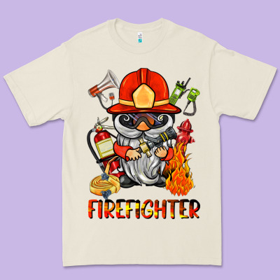 Firefighter Gnome Premium Tee Designed By Barkaloodesign