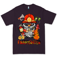 Plum firefighter gnome Premium Tee - BarkalooDesign