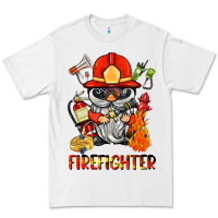 White firefighter gnome Premium Tee - BarkalooDesign