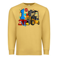 Antique Gold forklift birthday one Premium Sweatshirt - Artiststas