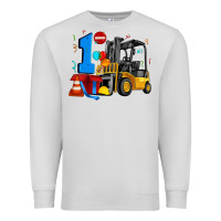 Dove Grey forklift birthday one Premium Sweatshirt - Artiststas