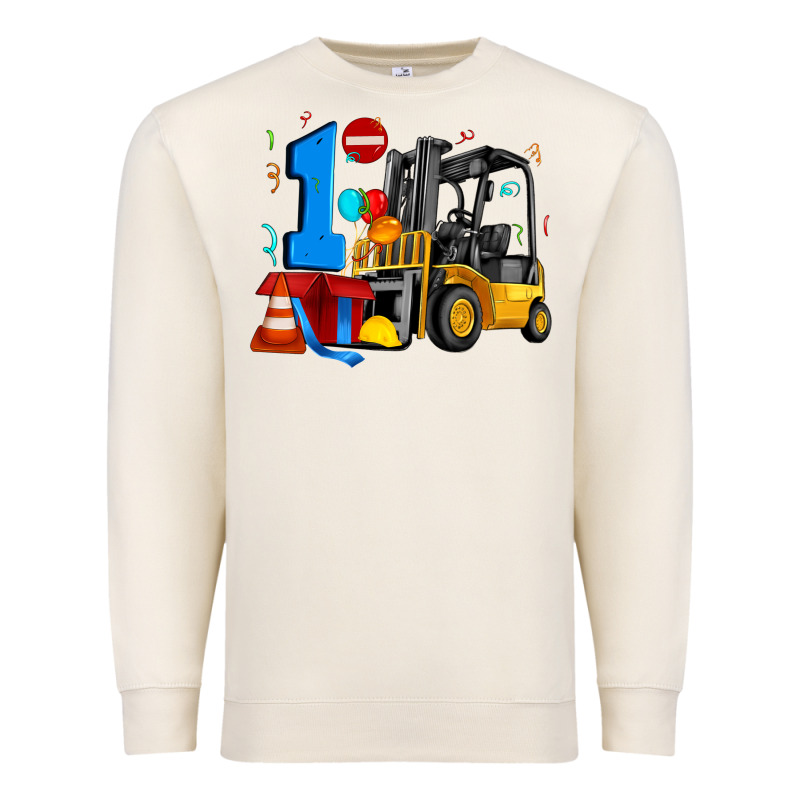 Forklift Birthday One Premium Sweatshirt by Artiststas | Teevron