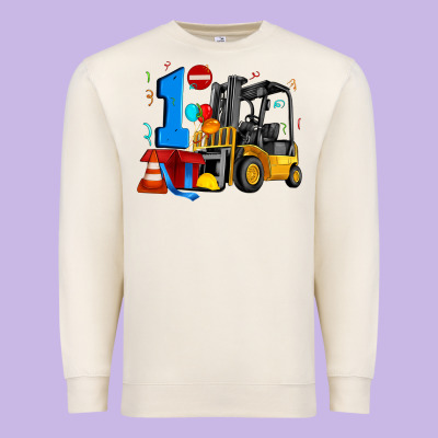 Forklift Birthday One Premium Sweatshirt Designed By Artiststas