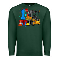 Sports Green forklift birthday one Premium Sweatshirt - Artiststas