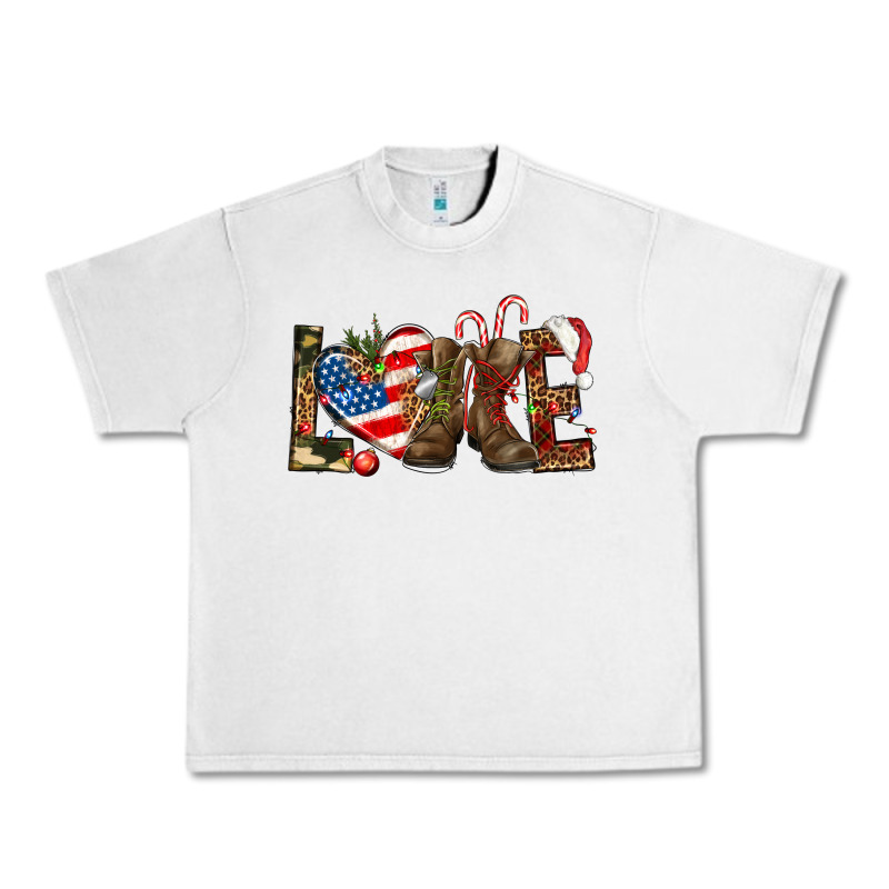 Army Christmas Love 4th Of July Urban Heavy Tee by HowdyJamesFarm | Teevron