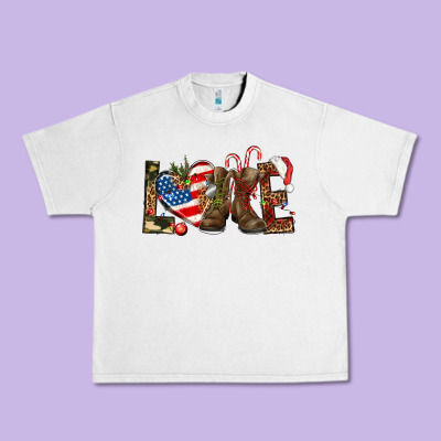 Army Christmas Love 4th Of July Urban Heavy Tee Designed By Howdyjamesfarm
