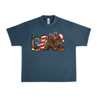 Midnight Navy Army christmas love 4th Of July Urban Heavy Tee - HowdyJamesFarm