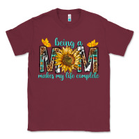 Burgundy Being a Mom Makes My Life Complete Classic Tee - texasbilliewilder