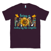 Plum Being a Mom Makes My Life Complete Classic Tee - texasbilliewilder