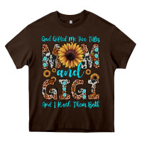 Chocolate Brown god gifted me two titles mom and gigi  and i rock them both Heavy Core Tee - JahusDesignShop