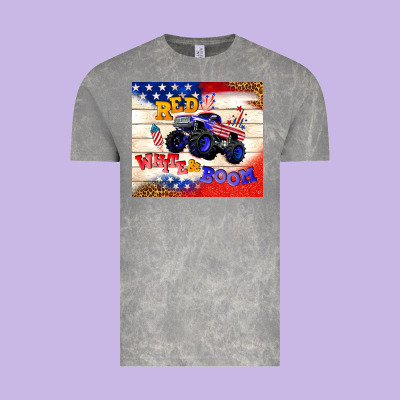 Red White & Boom Vintage Tee Designed By Tumblerdesignbyshophia
