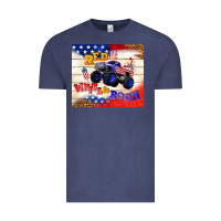 Vintage Denim red white & boom Vintage Tee - TumblerDesignByShophia