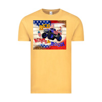 Vintage Mustard red white & boom Vintage Tee - TumblerDesignByShophia
