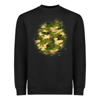 Black camouflage patch 5 Heavyweight Sweatshirt - BundleAndBundleShop