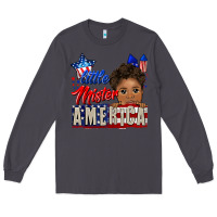 Smoke little mister america black boy Long Sleeve Tee - CowGirlArtShop
