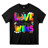 Black love always wins Heavy Core Tee - LillyAllenDesigns