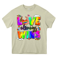 Mossy love always wins Heavy Core Tee - LillyAllenDesigns