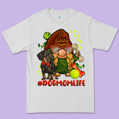 Dog Mom  Life Gnome Premium Tee Designed By Barkaloodesign