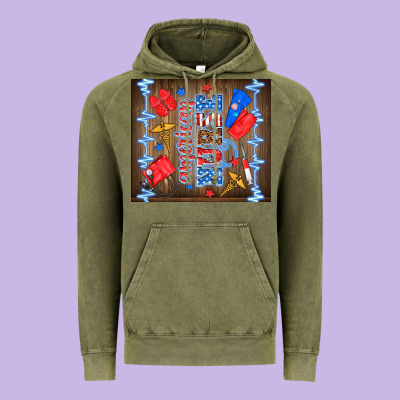 American Nurse Vintage Hoodie Designed By Tumblerdesignbyshophia
