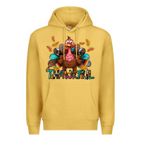 Antique Gold Thankful Premium Hoodie - BundleAndBundleShop
