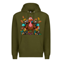 Army Green Thankful Premium Hoodie - BundleAndBundleShop