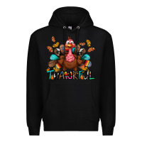 Black Thankful Premium Hoodie - BundleAndBundleShop