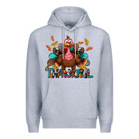 Heather Grey Thankful Premium Hoodie - BundleAndBundleShop