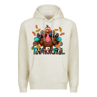 Oatmeal Heather Thankful Premium Hoodie - BundleAndBundleShop