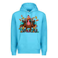 Ocean Blue Thankful Premium Hoodie - BundleAndBundleShop
