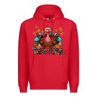 Red Thankful Premium Hoodie - BundleAndBundleShop
