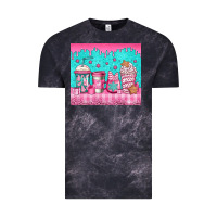 Cloud Black pink christmas coffee Vintage Tee - Jasminsmagicworld