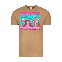 Vintage Camel pink christmas coffee Vintage Tee - Jasminsmagicworld