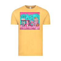 Vintage Mustard pink christmas coffee Vintage Tee - Jasminsmagicworld