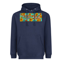 Navy Hello fall gnomes Heavyweight Hoodie - Artiststas