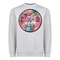 Heather Grey teacher life earrings Heavyweight Sweatshirt - BundleAndBundleShop