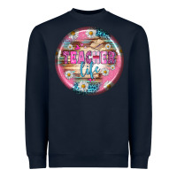 Navy teacher life earrings Heavyweight Sweatshirt - BundleAndBundleShop
